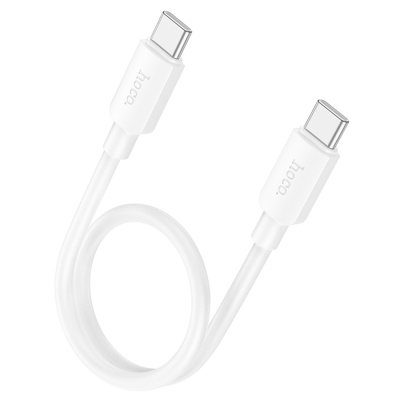 Кабель USB-C HOCO X96 Hyper Type-C - Type-C, 3A, 60W, 25 см, белый