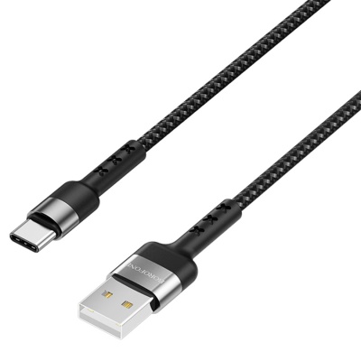 Кабель USB BOROFONE BX34 Advantage USB - Type-C, 3A, 1 м, черный