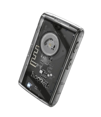 Автомобильный Bluetooth-приемник HOCO E66 Transparent, 200 мАч, Jack 3.5мм/Bluetooth, черный джаз