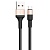 Кабель USB HOCO X26 Xpress USB - Type-C, 2А, 1 м, черный+золотой
