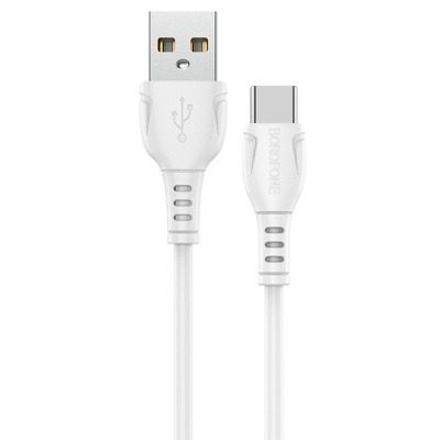 Кабель USB BOROFONE BX51 Triumph USB - Type-C, 3A, 1 м, белый