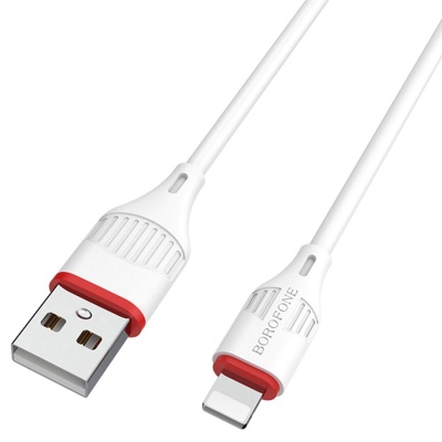 Кабель USB BOROFONE BX17 Enjoy USB - Lightning, 2А, 1 м, белый