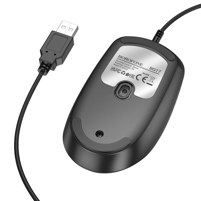 Мышь беспроводная BOROFONE BG17 Morning, Bluetooth, черный