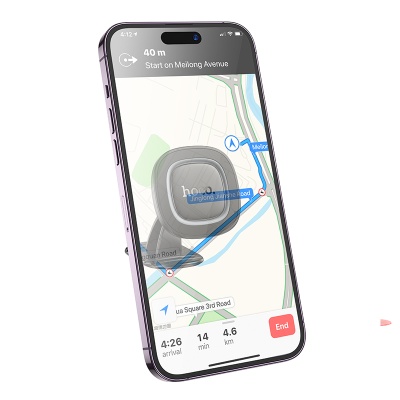 Автомобильный держатель HOCO H73 Crown, магнитный, на приборную панель, черный+серый металлик