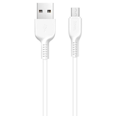 Кабель USB HOCO X20 Flash USB - MicroUSB, 2.4А, 1 м, белый