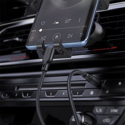 Аудиокабель BOROFONE BL18 AUX Jack 3,5 (m) - Type-C (m), 1 м, черный