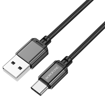 Кабель USB BOROFONE BX87 Sharp USB - Type-C, 3A, 2 м, черный