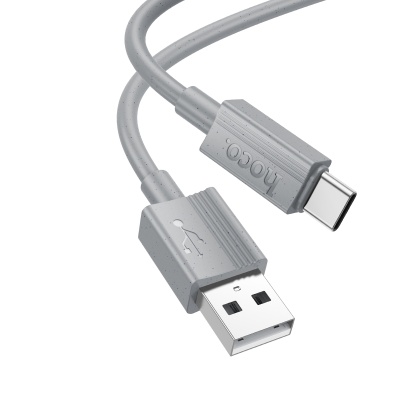 Кабель USB HOCO X107 Favor USB - Type-C, 3A, 1 м, серый