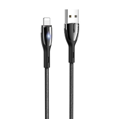 Кабель USB HOCO U89 Safeness USB - Lightning, 3A, 1.2 м, черный