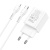 Сетевое зарядное устройство HOCO N28 Founder 1xUSB + 1xUSB-C с Кабелем Type-C - Lightning, 20W, белый