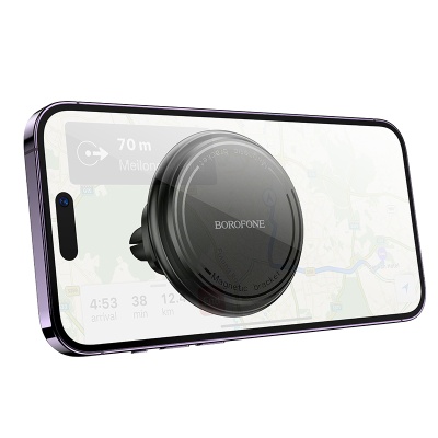 Автомобильный держатель BOROFONE BH135 Parker, магнитный, на воздуховод, черный
