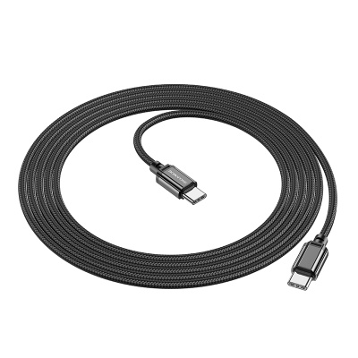 Кабель USB-C BOROFONE BX87 Sharp Type-C - Type-C, 3A, 60W, 2 м, черный