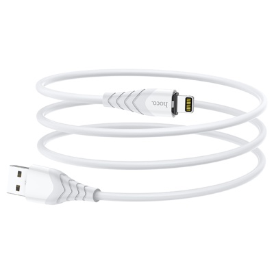 Кабель USB HOCO X63 Racer USB - Lightning магнитный, 2.4А, 1 м, белый