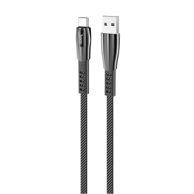 Кабель USB HOCO U70 Splendor USB - Type-C, 3A, 1.2 м, темно-серый