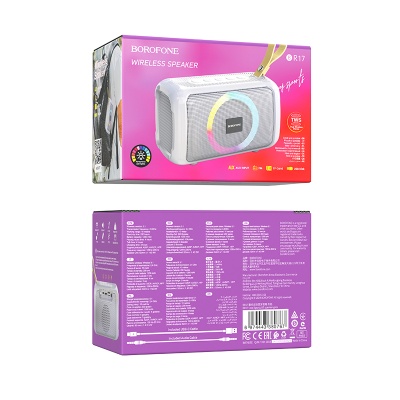 Портативная колонка BOROFONE BR17 Cool, Bluetooth 5.1, серый