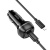 Автомобильное зарядное устройство HOCO Z58 Rank, 1xUSB-C с Кабелем Type-C - Lightning, 30W, черный