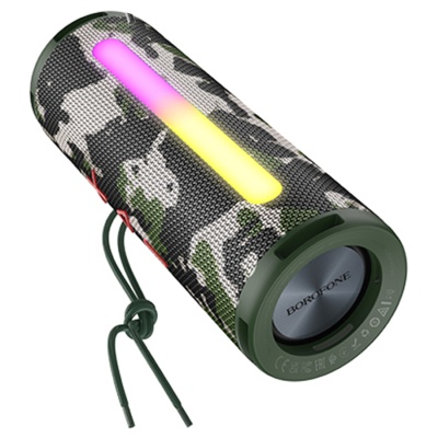 Портативная колонка BOROFONE BR31 Gamble, Bluetooth, камуфляж+армейский