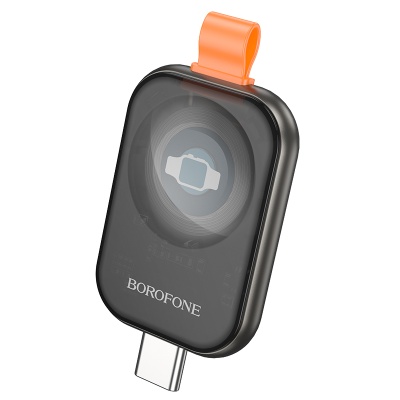 Зарядное устройство BOROFONE BQ25A для Apple Watch 1xUSB-C, 2.5W, серый металлик