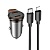 Автомобильное зарядное устройство HOCO NZ16 Rigorous, 1xUSB-C с Кабелем Type-C - Lightning, 30W, серый металлик