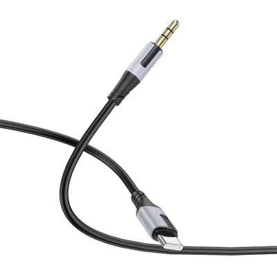 Аудиокабель BOROFONE BL19 Creator AUX Jack 3,5 (m) - Type-C (m), 1 м, черный
