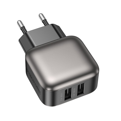 Сетевое зарядное устройство BOROFONE BAS51A Absolute 2xUSB, 2.4A, черный