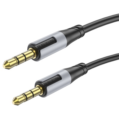 Аудиокабель BOROFONE BL19 Creator AUX Jack 3,5 (m) - Jack 3,5 (m), 1 м, черный