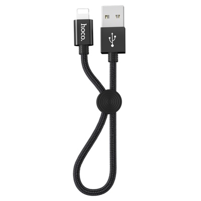 Кабель USB HOCO X35 Premium USB - Lightning, 2.4А, 25 см, черный