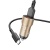 Автомобильное зарядное устройство BOROFONE BZ19 Wisdom, 2xUSB с Кабелем USB - Type-C, 2.4A, 12W, золотой
