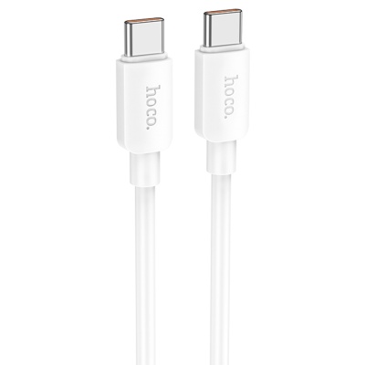 Кабель USB-C HOCO X96 Hyper Type-C - Type-C, 3A, 100W, 1 м, белый