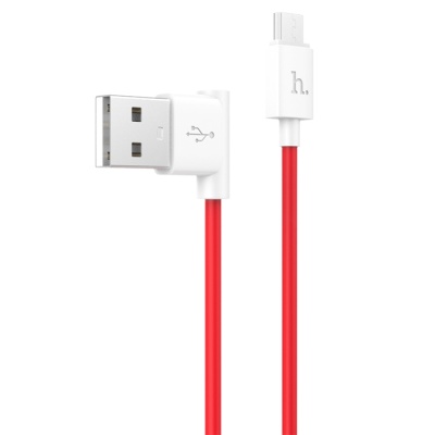 Кабель USB HOCO UPM10 Shape USB - MicroUSB, 2.1А, 1.2 м, красный