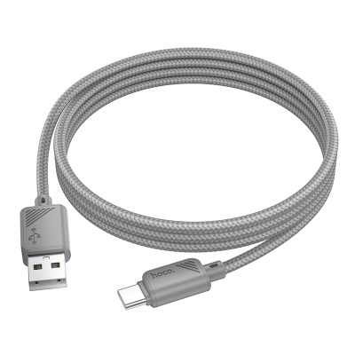 Кабель USB HOCO X113 Beneficio USB - Type-C, 3A, 1 м, серый