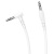 Аудиокабель BOROFONE BL10 AUX Jack 3,5 (m) - Jack 3,5 (m), 1 м, белый