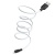 Кабель USB HOCO X21 Plus Silicone USB - Lightning, 2.4А, 2 м, белый+черный