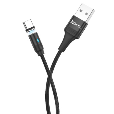 Кабель USB HOCO U76 Fresh magnetic USB - Type-C магнитный, 2А, 1.2 м, черный