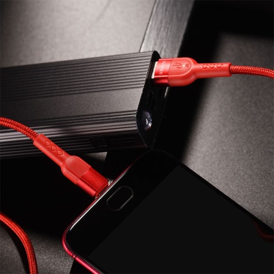 Кабель USB BOROFONE BU17 Starlight USB - MicroUSB, 2.4А, 1.2 м, красный