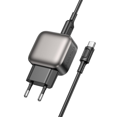 Сетевое зарядное устройство BOROFONE BAS52A Absolute 1xUSB с Кабелем USB - Type-C, 18W, черный