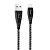 Кабель USB HOCO U56 Metal armor USB - MicroUSB, 2.4А, 1.2 м, серый металлик
