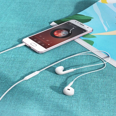 Проводные наушники BOROFONE BM100 Max Fuente, Jack 3.5mm, 1.2 м, белый