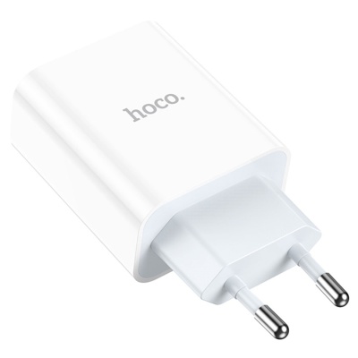 Сетевое зарядное устройство HOCO C97A 1xUSB + 1xUSB-C, 3.0A, 20W, белый
