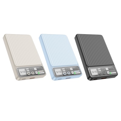 Портативный аккумулятор HOCO Q18 Tourer, с беспроводной зарядкой, 22.5W, 10000 мА⋅ч, черный