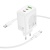 Сетевое зарядное устройство BOROFONE BN32 Cargador 1xUSB + 2xUSB-C с Кабелем Type-C - Type-C, 65W, белый