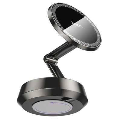 Автомобильный держатель HOCO H83 Metal, магнитный, на приборную панель, серый металлик