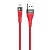 Кабель USB HOCO U53 4A Flash USB - MicroUSB, 4А, 1.2 м, красный
