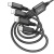Кабель USB HOCO X76 4 в 1 USB - 2xLightning + MicroUSB + Type-C, 2А, 1 м, черный
