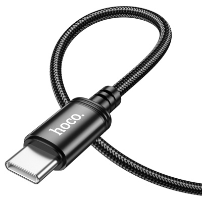 Кабель USB-C HOCO X91 Radiance Type-C - Type-C, 3A, 60W, 3 м, черный