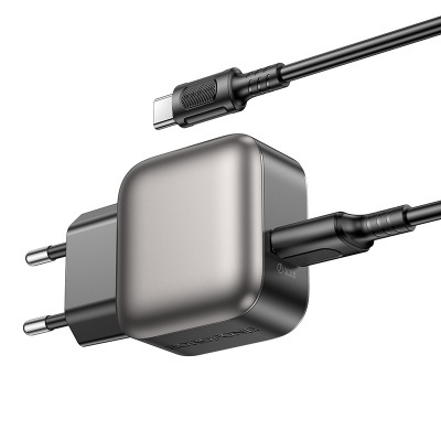 Сетевое зарядное устройство BOROFONE BAS52A Absolute 1xUSB с Кабелем USB - Type-C, 18W, черный