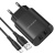 Сетевое зарядное устройство BOROFONE BN2 super fast 2xUSB с Кабелем USB - Lightning, 2.1A, черный