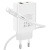 Сетевое зарядное устройство BOROFONE BA56A Lavida 1xUSB + 1xUSB-C с Кабелем Type-C - Lightning, 3.0A, 18W, белый