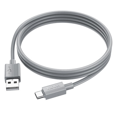 Кабель USB HOCO X107 Favor USB - Type-C, 3A, 1 м, серый