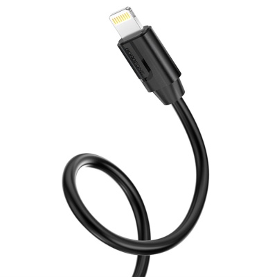 Кабель USB BOROFONE BX55 Harmony USB - Lightning, 2.4А, 1 м, черный
